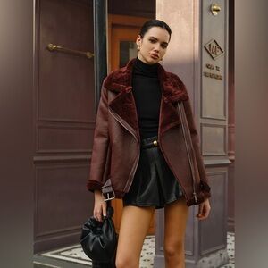 Zipper Belted Soft Fleece Jacket - Commense